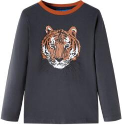 vidaXL Tricou pentru copii cu maneci lungi, antracit, 116 GartenMobel Dekor (13466)