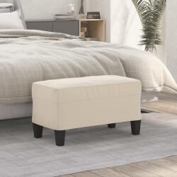 vidaXL Banca, crem, 70x35x41 cm, tesatura microfibra GartenMobel Dekor (349449)
