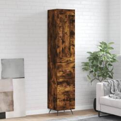 vidaXL Dulap înalt, stejar fumuriu, 34, 5x34x180 cm, lemn prelucrat GartenMobel Dekor (3200174) Comoda