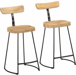 vidaXL Scaune de bar 2 buc 49x43x88 cm lemn masiv de mango GartenMobel Dekor (4013522)