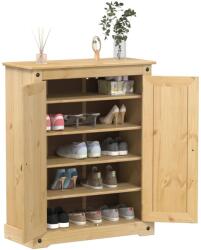 vidaXL Dulap pantofi "Corona", 86x38, 5x108 cm, lemn masiv de pin GartenMobel Dekor (4002783) Pantofar