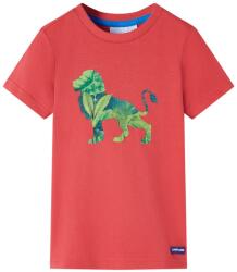 vidaXL Tricou pentru copii, rosu, 128 GartenMobel Dekor (12282)