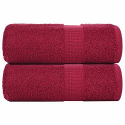vidaXL Prosoape pentru oaspeti 2 buc Bordeaux 360 g/m2 100% bumbac GartenMobel Dekor (136731) Prosop