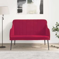 vidaXL Banca, rosu vin, 110x76x80 cm, catifea GartenMobel Dekor (351468)