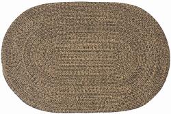 vidaXL Covor oval din iuta negru 100x152 cm, lucrat manual (42010654) Covor