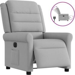 vidaXL Scaun reclinabil electric Cloud Grey Fabric GartenMobel Dekor (3303303)