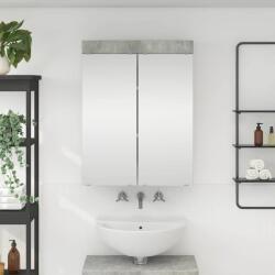 vidaXL Dulap cu oglinda pentru baie TULUM Gri din beton Lemn compozit GartenMobel Dekor (880364)