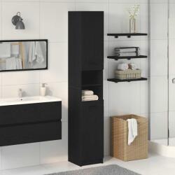 vidaXL Dulap de Baie Stejar negru 32 x 34 x 188.5 cm Lemn compozit GartenMobel Dekor (862097)