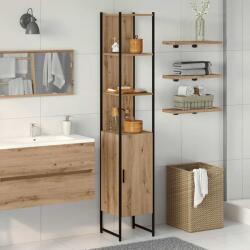 vidaXL Dulap de Baie stejar artizanal 33 x 33 x 185.5 cm Lemn compozit GartenMobel Dekor (862239)
