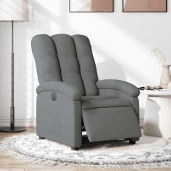 vidaXL Fotoliu rabatabil electric, gri închis, material textil GartenMobel Dekor (3204069)