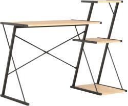 vidaXL Birou cu raft, negru si stejar, 116 x 50 x 93 cm GartenMobel Dekor (20289)