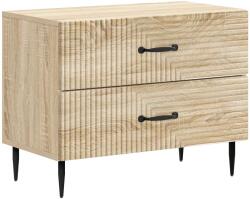 vidaXL Noptiera cu 2 sertare, stejar Sonoma, 62 x 34, 5 x 47, 5 cm, stil modern (894777)