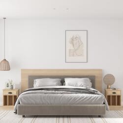 vidaXL Noptiere, 2 buc. , stejar sonoma, 43x36x50 cm GartenMobel Dekor (816351)