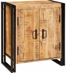 vidaXL Dulap rustic din lemn de mango maro, 66x35x76 cm, cu rafturi (4102775)