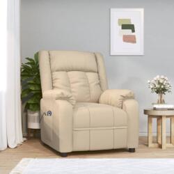 vidaXL Fotoliu rabatabil electric, crem, material textil GartenMobel Dekor (3143576)