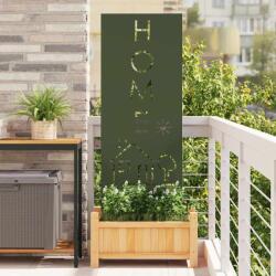 vidaXL Panou Decorativ de Gradina Olivengrønn 50 x 140 cm GartenMobel Dekor (876339)