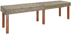 vidaXL banca natural 160 x 35 x 45 cm Lemn de mango solid GartenMobel Dekor (344880)