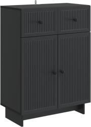 vidaXL Bufet cu sertar Negru 66 x 34, 5 x 90 cm Lemn prelucrat GartenMobel Dekor (893946) Comoda