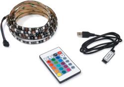 KOLORENO Set bandă LED 5V 5m - RGB + controler USB cu telecomandă IR pentru iluminarea TV (TL-TV5M-IR-USB-KPL)