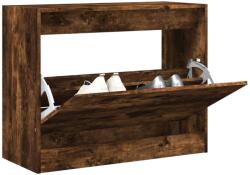 vidaXL Pantofar, stejar fumuriu, 80x34x63 cm, lemn compozit GartenMobel Dekor (839963) Pantofar