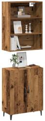 vidaXL Bufeta cu dulap de perete Lemn vechi din lemn prelucrat GartenMobel Dekor (3329223) Comoda