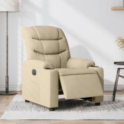 vidaXL Fotoliu rabatabil electric, crem, material textil GartenMobel Dekor (3206635)