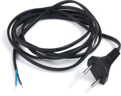 TIM Ștecher plat cu cablu de alimentare 2x0, 75mm 1.9m - Negru (WT-06-CZARNA)