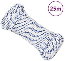 vidaXL Franghie de barca, alb, 4 mm, 25 m, polipropilena GartenMobel Dekor (152274)