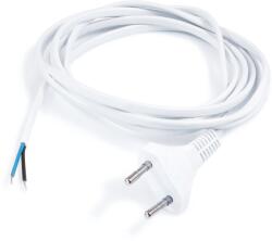 TIM Ștecher plat cu cablu de alimentare 2x0, 5mm 1.9m - Alb (WT-07-BIAŁA)