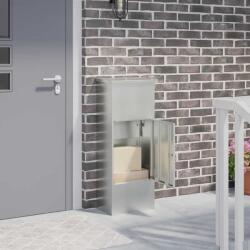 vidaXL Cutie pentru colet Negru 44, 5 x 29 x 110, 5 cm Otel Galvanizat GartenMobel Dekor (874931)