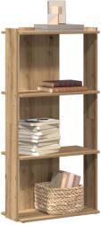 vidaXL Biblioteca 3 etaje stejar artizanal 60x30x120 cm lemn prelucrat GartenMobel Dekor (860273) Biblioteca