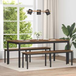 vidaXL banca Lemn vechi 160 x 35 x 45 cm Lemn compozit GartenMobel Dekor (892606)