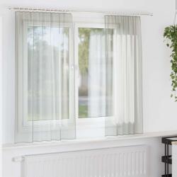 vidaXL Perdele Voile cu buzunare pentru bare 2 buc gri deschis GartenMobel Dekor (4102207)