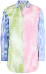MC2 Saint Barth Cămaşă Brigitte BRIG001-01372L cotton stripes mid v tequila 21 emb