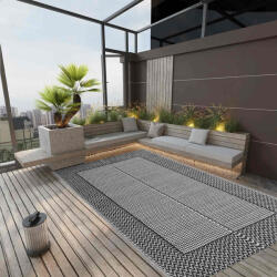 vidaXL Covor de exterior, ARAKIL gri, 160x230 cm, PP GartenMobel Dekor (310414) Covor