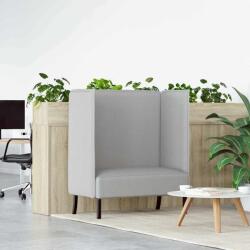 vidaXL Canapea cu spatar înalt 101cm Gri de nor tesatura GartenMobel Dekor (42010842) Canapea