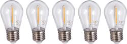 LEDtechnics Bec LED E27 1W Filament - Alb cald (2700K) 5 buc (ZL-FILAMENT-3835)