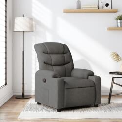 vidaXL Fotoliu rabatabil, gri închis, material textil GartenMobel Dekor (374148)
