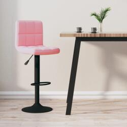vidaXL Scaun de bar, roz, catifea GartenMobel Dekor (334299)