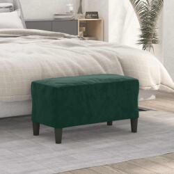 vidaXL Banca, verde închis, 70x35x41 cm, catifea GartenMobel Dekor (349399)