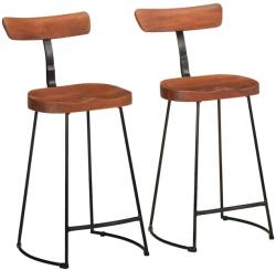 vidaXL Scaune de bar 2 buc 49x43x88 cm lemn masiv de mango GartenMobel Dekor (4013525)