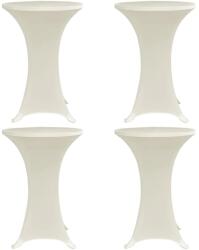 vidaXL Husa de masa cu picior Ø70 cm, 4 buc. , crem, elastic GartenMobel Dekor (279075)
