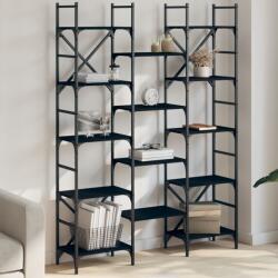 vidaXL Biblioteca, negru, 127, 5x28, 5x172, 5 cm, lemn prelucrat GartenMobel Dekor (838868) Biblioteca