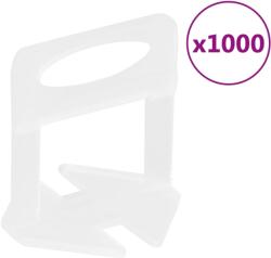 vidaXL Cleme de nivelare a placilor 1000 buc 2 mm GartenMobel Dekor (155277)