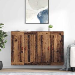 vidaXL Cabinet suspendat Pe perete 2 pcs Lemn vechi 69, 5 x 34 x 90 cm GartenMobel Dekor (3415556) Comoda