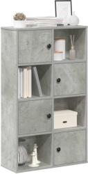 vidaXL Biblioteca, gri beton, 60x24x101, 5 cm, lemn prelucrat GartenMobel Dekor (860394) Biblioteca