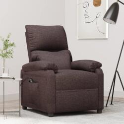 vidaXL Fotoliu rabatabil electric, maro închis, material textil GartenMobel Dekor (3098429)