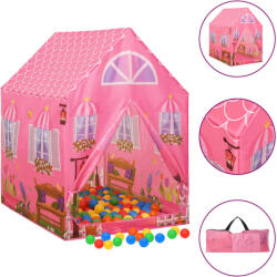 vidaXL Cort de joaca pentru copii cu 250 bile, roz, 69x94x104 cm GartenMobel Dekor (3107748)