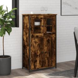 vidaXL Dulap înalt, stejar fumuriu, 62x32x106, 5 cm, lemn prelucrat GartenMobel Dekor (834207) Comoda