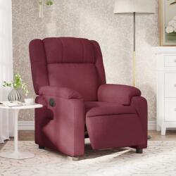 vidaXL Fotoliu rabatabil electric, rosu vin, material textil GartenMobel Dekor (3205181)